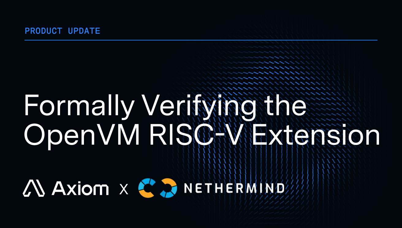 Formally Verifying the OpenVM RISC-V Extension